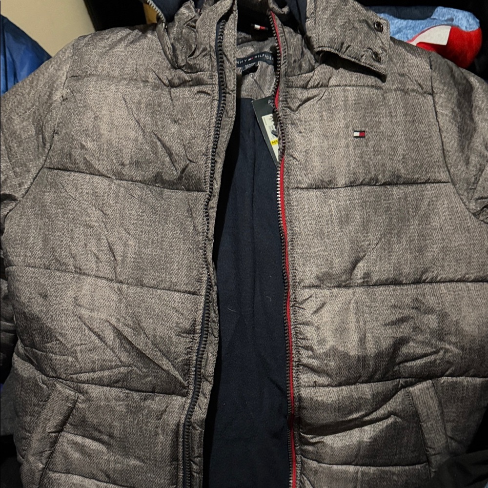 Tommy Hilfiger Kid’s Gray Puffer Jacket